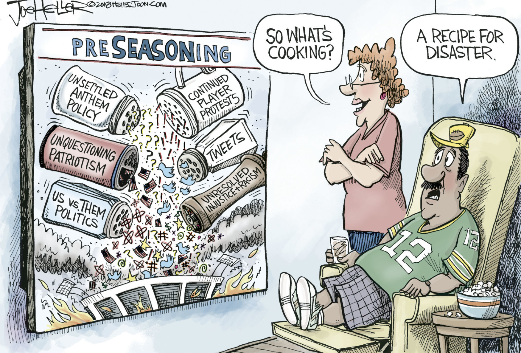 PreseasonProtests by Joe Heller